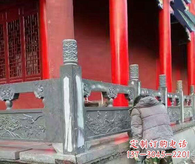 吉林园林仿古石栏板景观石雕 (9)