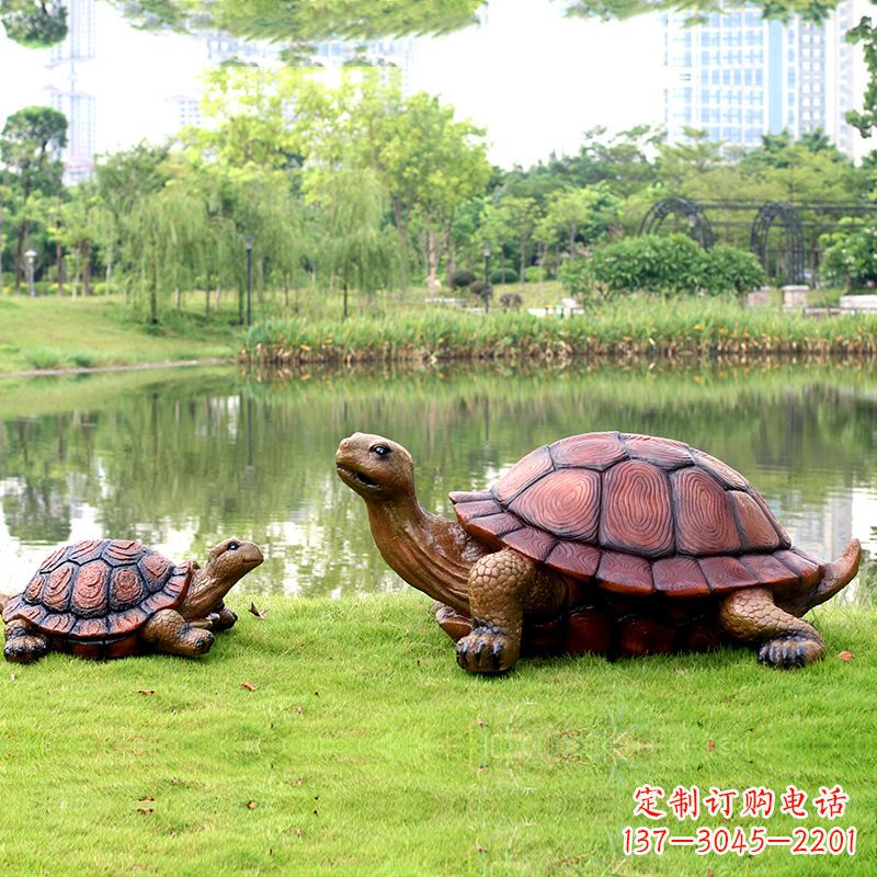 吉林园林仿真乌龟玻璃钢池塘湖泊水景雕塑摆件