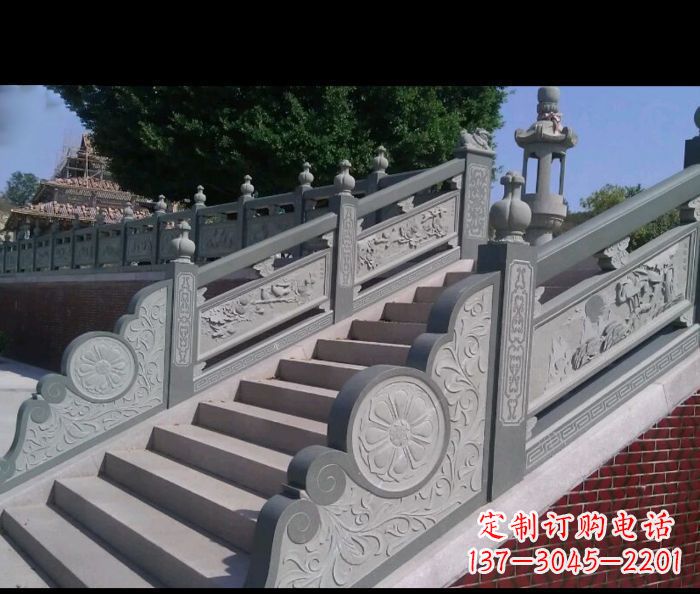 吉林园林景观大理石栏板雕塑 (4)