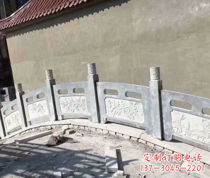 吉林园林景观大理石桥栏板石雕 (5)