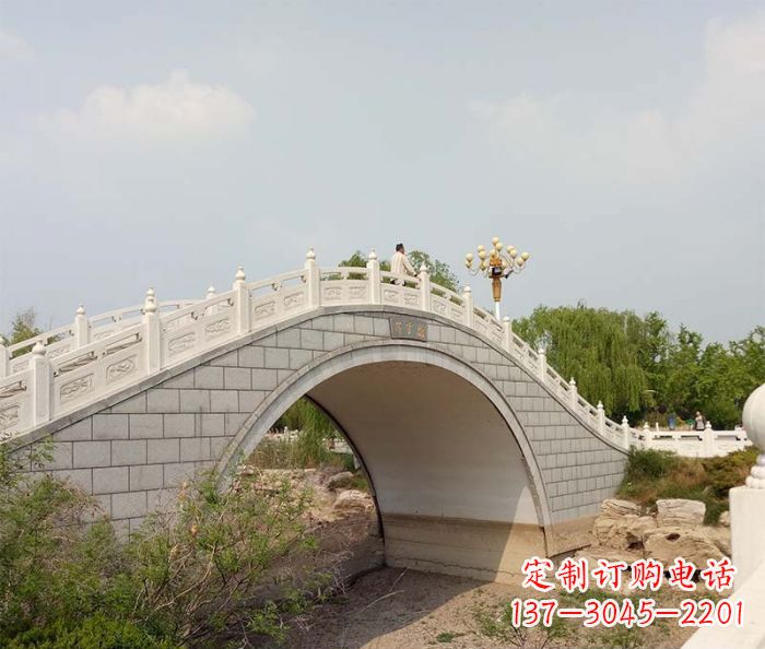 吉林园林景观大理石桥栏板石雕 (6)