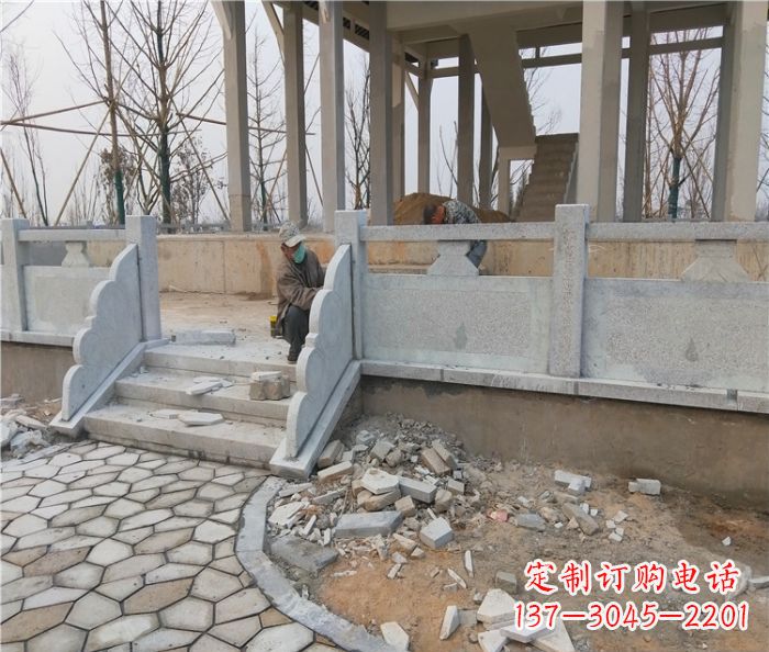 吉林园林景观大理石桥栏板石雕_2 (2)
