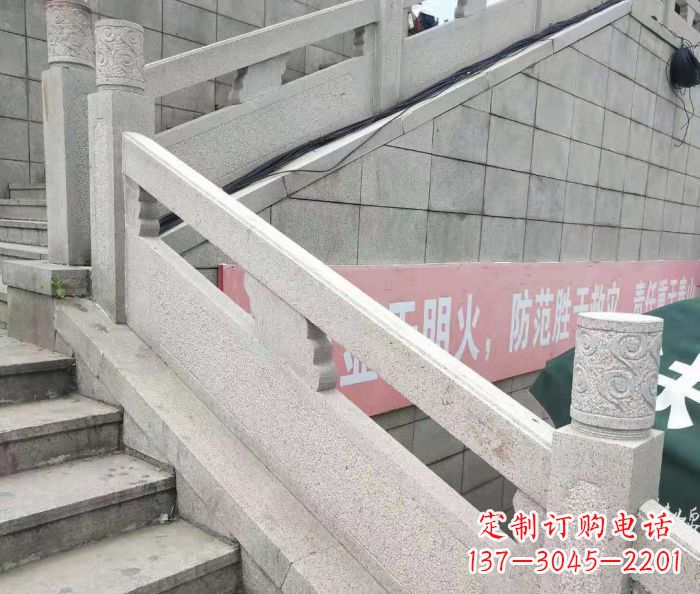 吉林园林景观大理石桥栏板石雕_1 (2)
