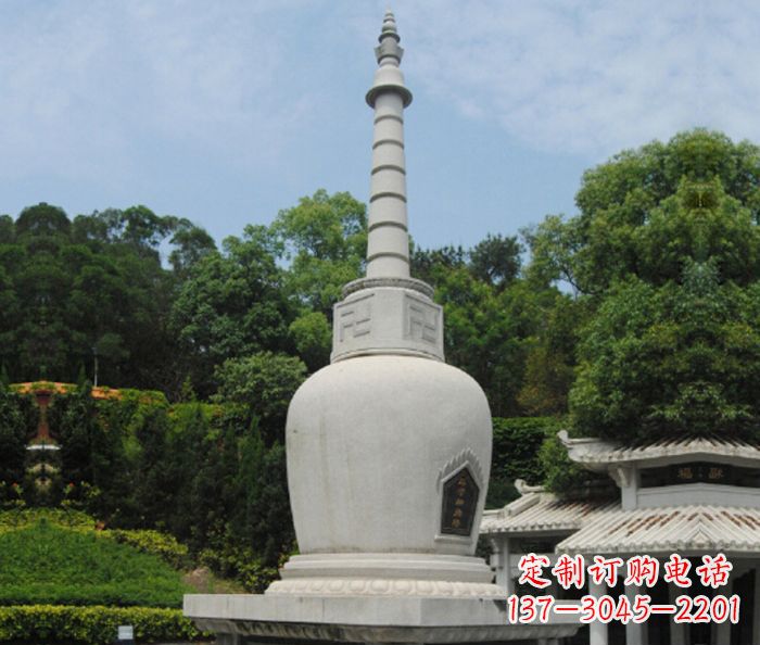 吉林园林景观大理石舍利塔石雕
