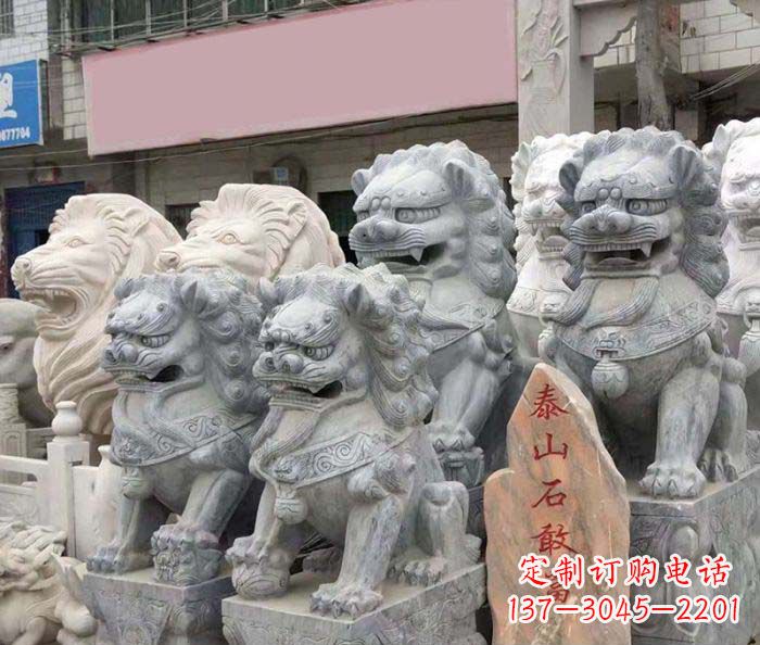 吉林园林景观仿古狮子石雕