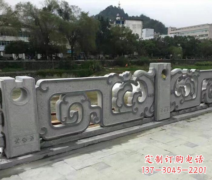 吉林园林景观仿古石雕栏板_1