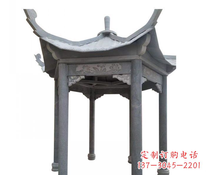吉林园林景观仿古石雕凉亭 (3)