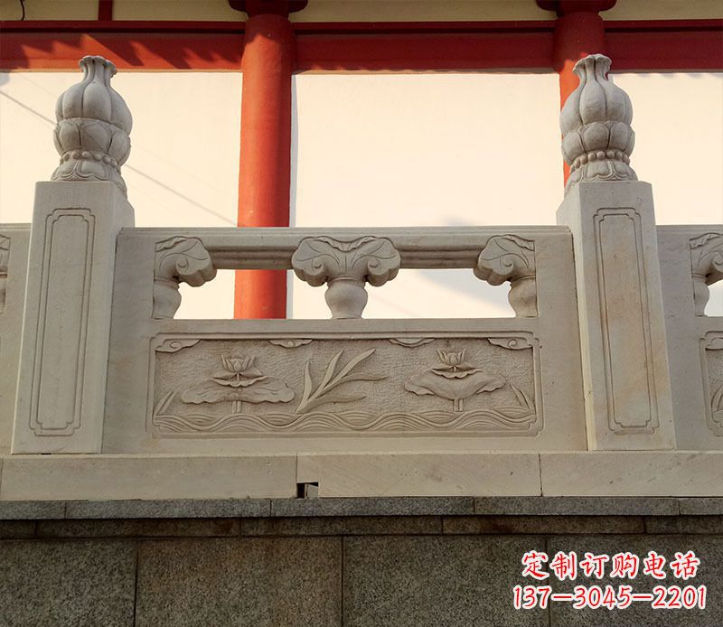 吉林园林石浮雕栏板景观石雕 (2)