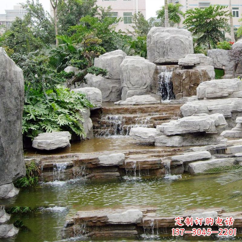 吉林园林石头假山流水