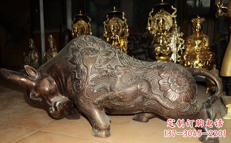 吉林园林拓荒牛景观铜雕