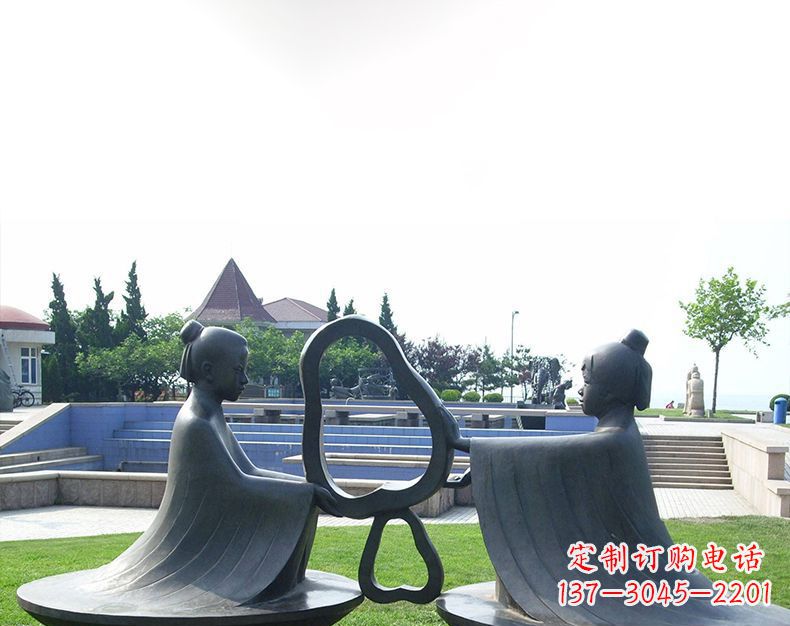 吉林园林铸铜孔融让梨雕塑