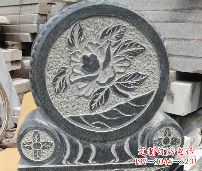 吉林招财抱鼓石仿古石门墩