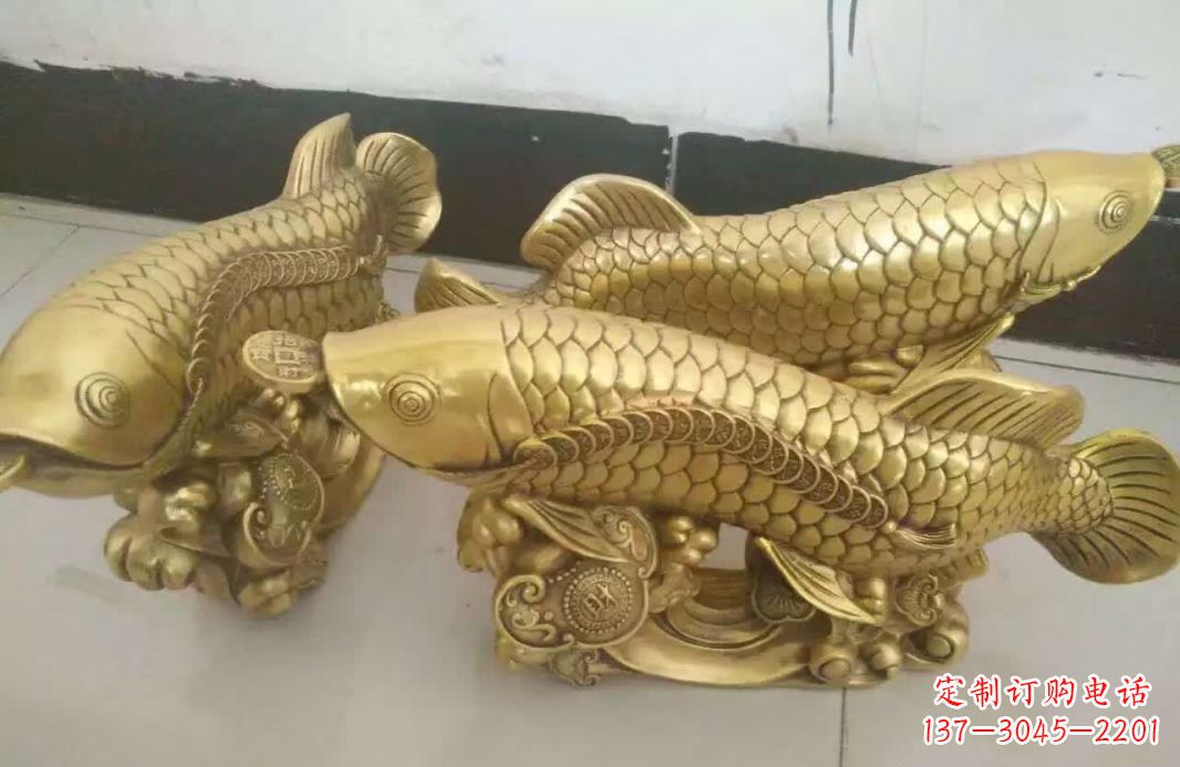 吉林招财金龙鱼雕塑 