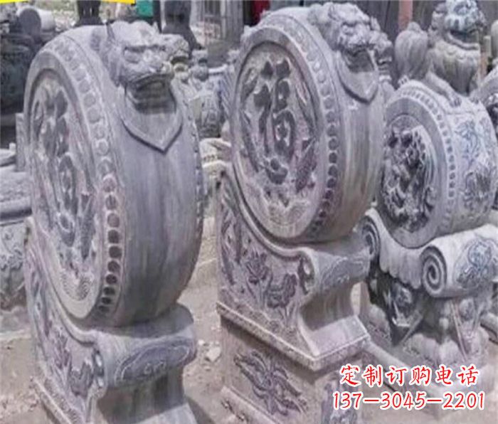 吉林招财石门墩仿古抱鼓石