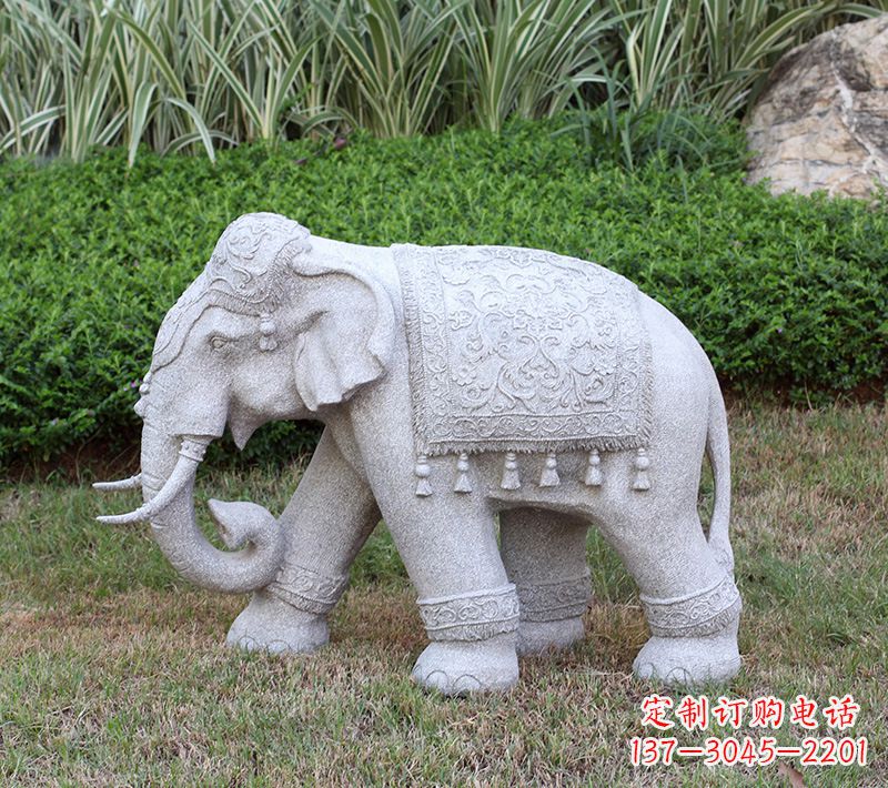 吉林中式石雕大象