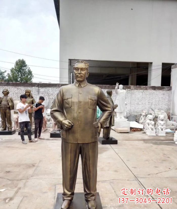 吉林周恩来铜雕 (3)