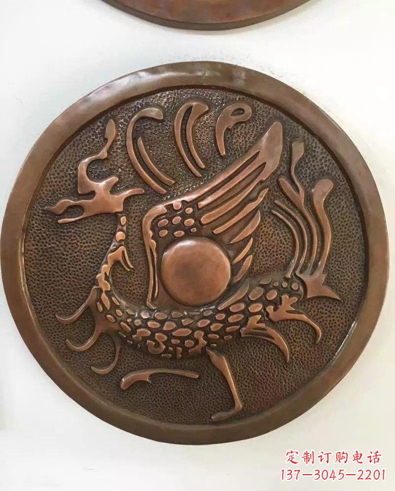 吉林朱雀铜浮雕