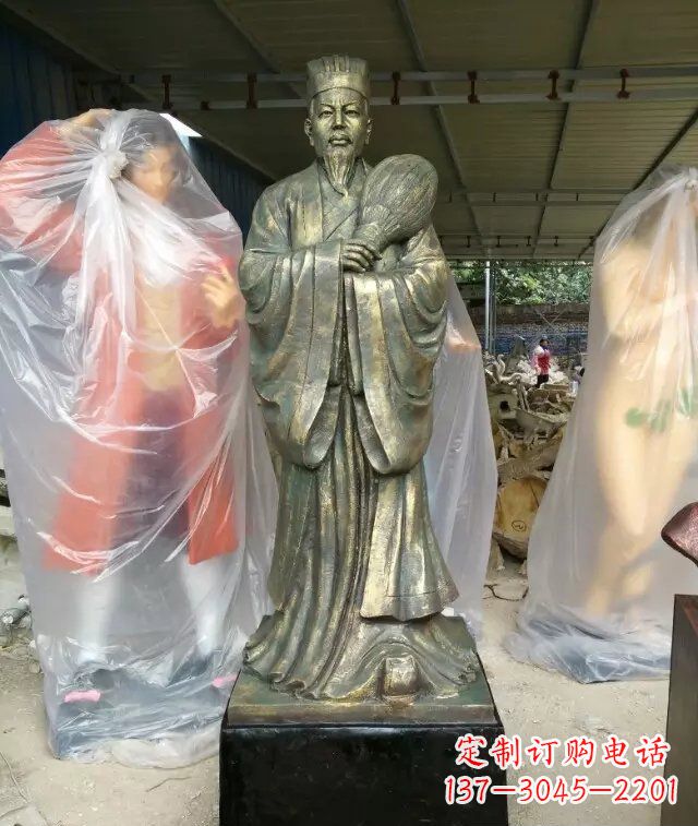 吉林诸葛亮古代人物铜雕