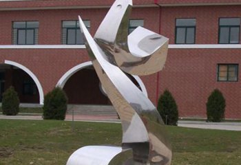 吉林校园不锈钢海浪抽象雕塑