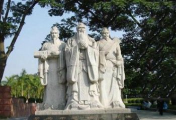 吉林校园儒家三圣雕塑