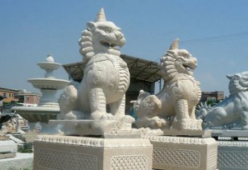 吉林獬豸 石雕 独角兽-法院大门神兽雕塑