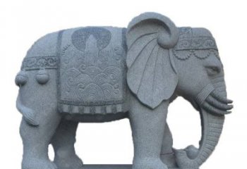 吉林招财元宝大象石雕