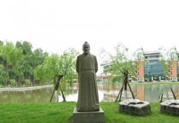 吉林中国古代杰出的法医学家石雕宋慈雕塑像