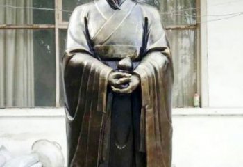 吉林中国古代名医扁鹊铸铜雕像半身像