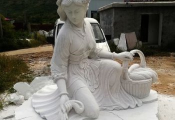 吉林中国古代四大美女之西施汉白玉石雕塑