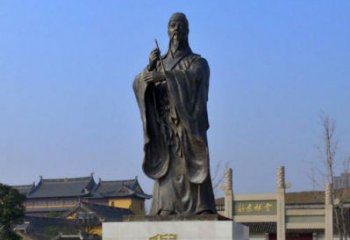 吉林中国历史名人元末明初画家诗人倪瓒铜雕塑像