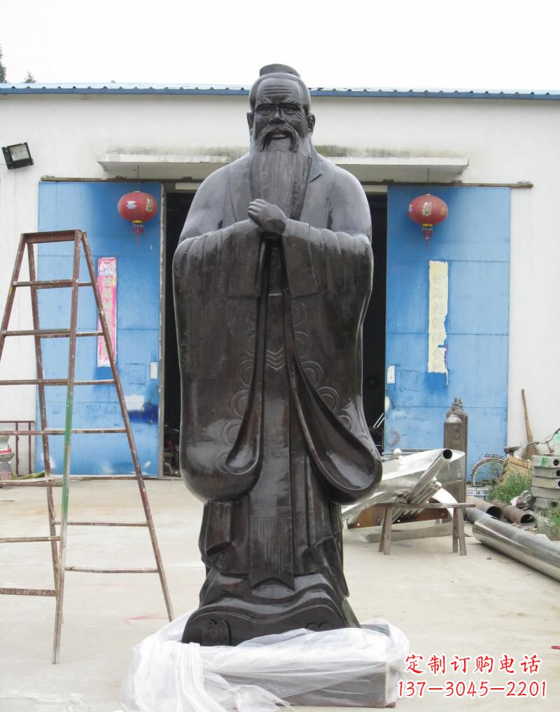 吉林铸铜孔子摆件