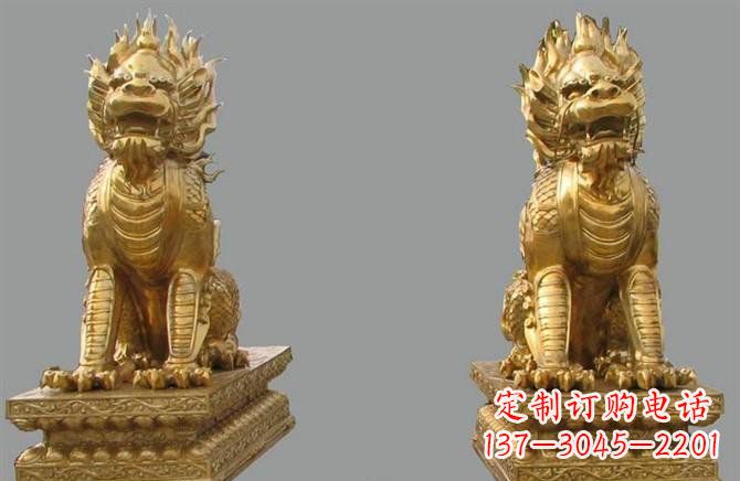 吉林铸铜麒麟雕塑222