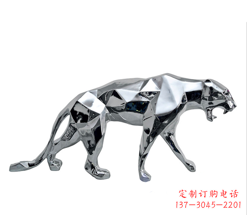 吉林豹子雕塑不锈钢