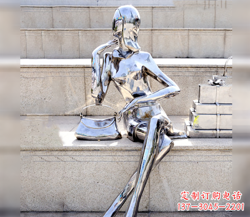 吉林不锈钢美女购物造型