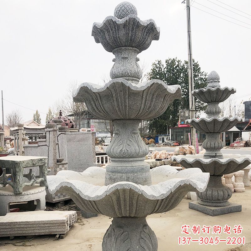 吉林自然石雕流水喷泉