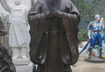 吉林铸铜孔子雕塑