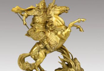 吉林铸铜骑马关公