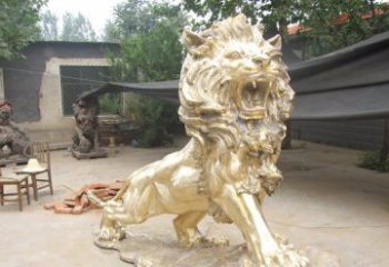 吉林铸铜狮子铜雕 (3)