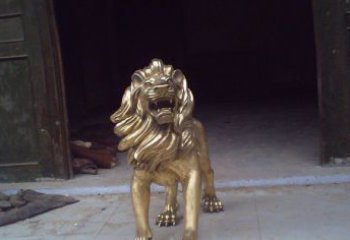 吉林铸铜狮子西洋狮子铜雕